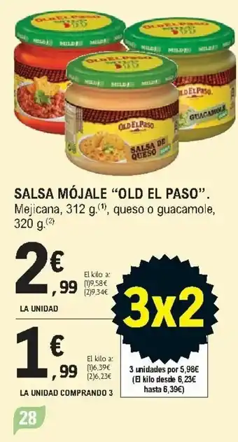 E.Leclerc Salsa Mójale "Old El Paso" La Unidad Comprando 3 oferta