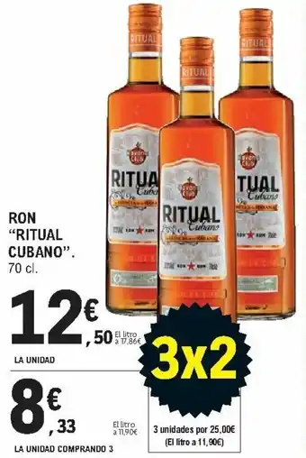 E.Leclerc Ron "Ritual Cubano" 70 cl. La Unidad Comprando 3 oferta