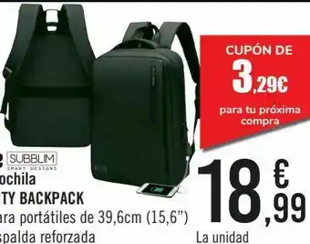 Carrefour Mochila city backpack oferta