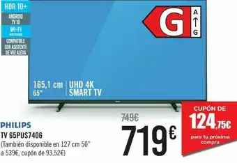 Carrefour Tv 65pus7406 oferta