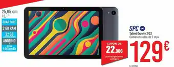 Carrefour Tablet gravity 2/32 oferta