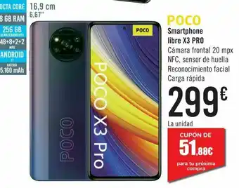 Carrefour Smartphone libre x3 pro oferta