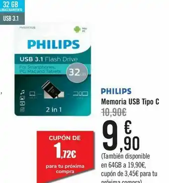 Carrefour Memoria usb tipo c oferta