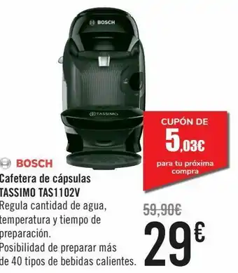 Carrefour Cafetera de cápsulas tassimo tas1102v oferta