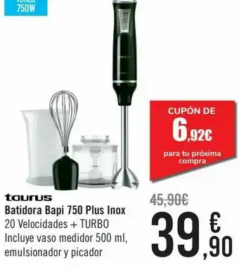 Carrefour Batidora bapi 750 plus inox oferta