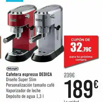 Carrefour Cafetera espresso dedica oferta