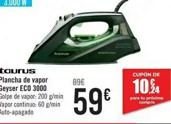 Carrefour Plancha de vapor geyser eco 3000 oferta
