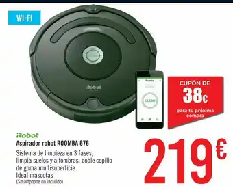 Carrefour Aspirador robot roomba 676 oferta