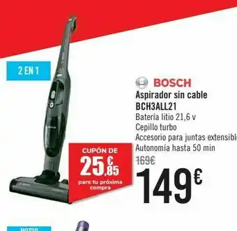 Carrefour Aspirador sin cable bch3all2 oferta
