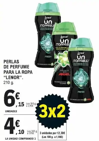 E.Leclerc Perlas de Perfume Para La Ropa "Lenor" 210 g. La Unidad Comprando 3 oferta
