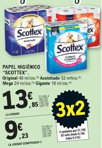 E.Leclerc Papel Higiénico "Scottex" La Unidad oferta