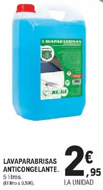 E.Leclerc Lavaparabrisas Anticongelante. 5 litros oferta