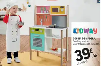 E.Leclerc Cocina de Madera Con luz y sonidos Con 10 accesorios incluidos oferta