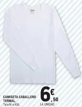 E.Leclerc Camiseta Caballero Termal Talla M a XXL. oferta