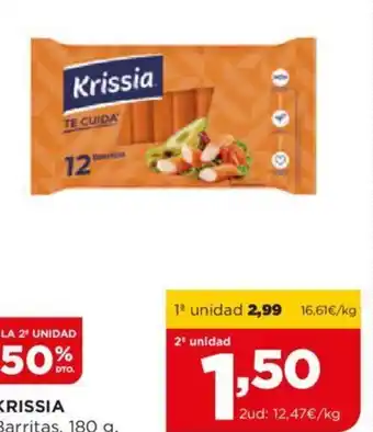 Alimerka KRISSIA Barritas, 180 g. oferta