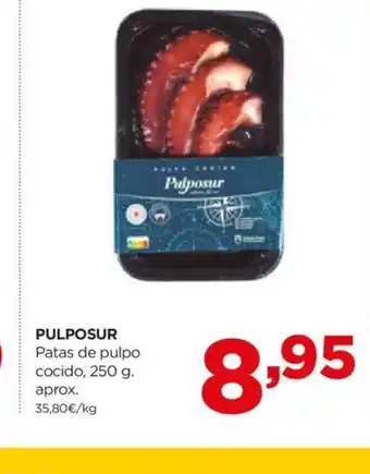 Alimerka PULPOSUR Patas de pulpo cocido, 250 g oferta