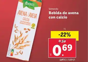 Lidl Bebida de avena con calcio oferta