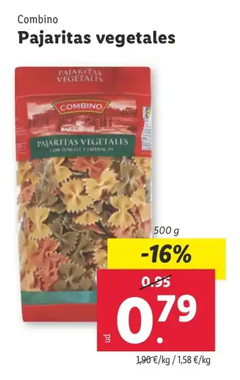 Lidl Combino Pajaritas vegetales oferta