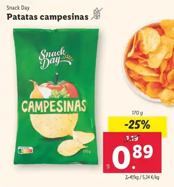 Lidl Snack Day Patatas campesinas oferta