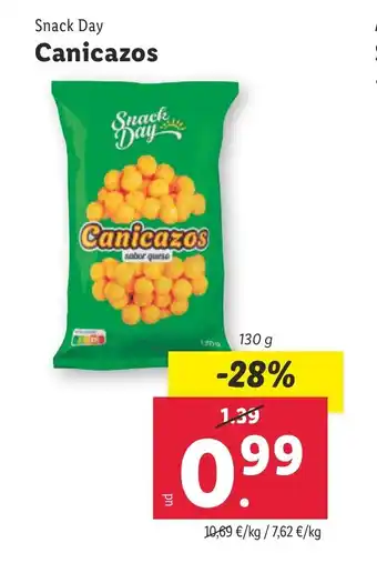 Lidl Snack Day Canicazos oferta