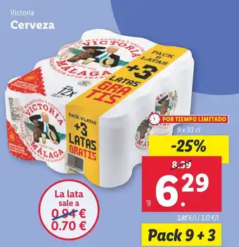 Lidl Victoria Cerveza oferta