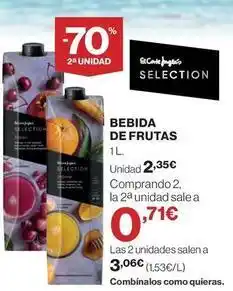 El Corte Inglés Bebida de frutas oferta