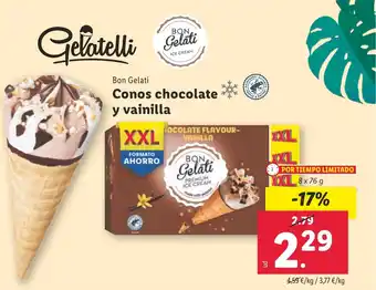 Lidl Conos chocolate y vainilla oferta
