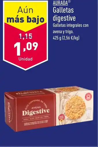 ALDI AURADA® Galletas Digestive oferta