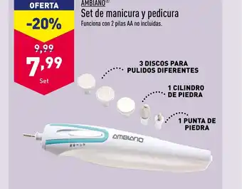 ALDI AMBIANOⓇ Set de manicura y pedicura oferta