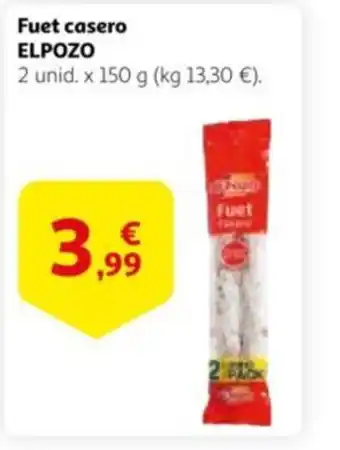 Alcampo Fuet casero ELPOZO oferta