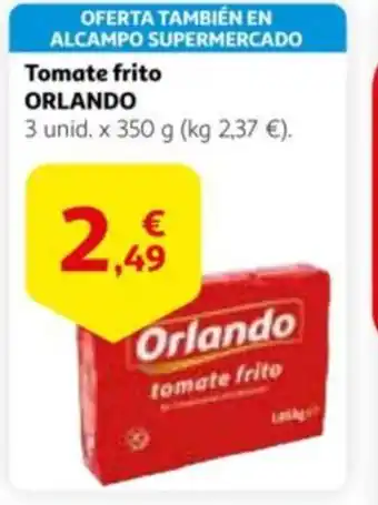 Alcampo Tomate frito ORLANDO oferta