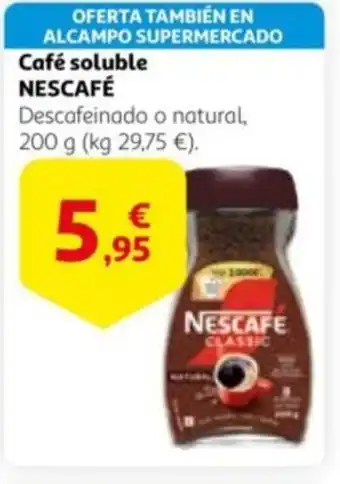 Alcampo Café soluble NESCAFÉ oferta