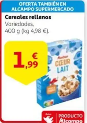 Alcampo Cereales rellenos oferta