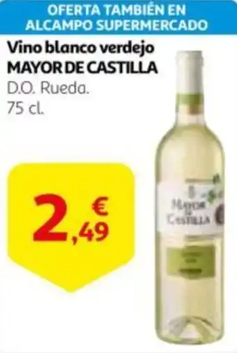 Alcampo Vino blanco verdejo MAYOR DE CASTILLA oferta