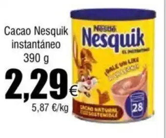 FROIZ Cacao Nesquik instantáneo 390 g oferta
