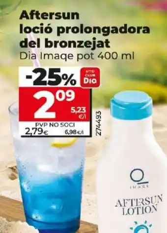 Dia Aftersun loció prolongadora del bronzejat oferta