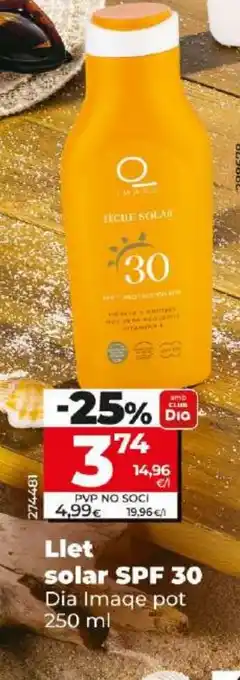 Dia Llet solar SPF 30 oferta