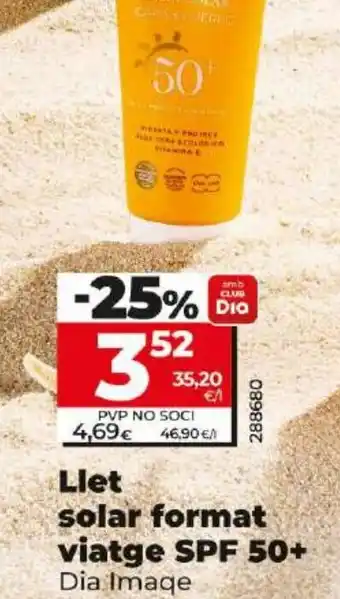 Dia Llet solar format viatge SPF 50+ oferta