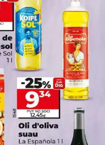 Dia Oli d'oliva suau oferta