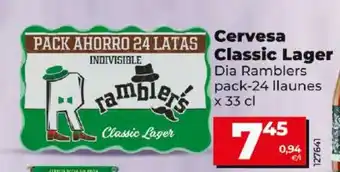 Dia Cervesa Classic Lager oferta