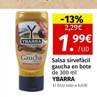 Maskom Supermercados Salsa sirvefácil gaucha en bote de 300 ml YBARRA oferta