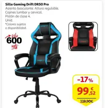 Alcampo Silla Gaming Drift DR50 Pro oferta