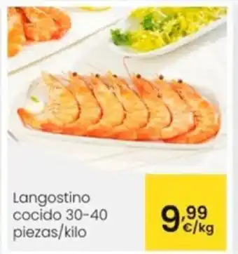 Eroski Langostino cocido 30-40 piezas/kilo oferta