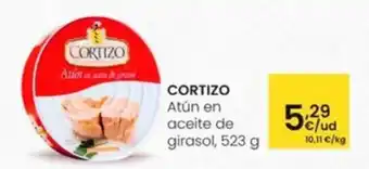 Eroski CORTIZO Atún en aceite de girasol, 523 g oferta