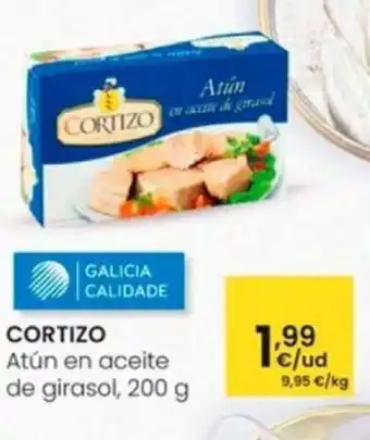 Eroski CORTIZO Atún en aceite de girasol, 200 g oferta