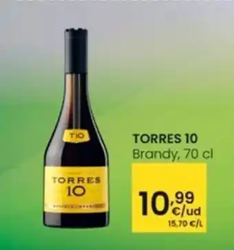 Eroski TORRES 10 Brandy, 70 cl oferta