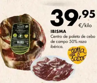 Supermercados Lupa IBISMA Centro de paleta de cebo de campo 50% raza ibérica. oferta