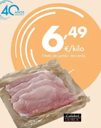 Supermercados Lupa Filete de jamón de cerdo. oferta