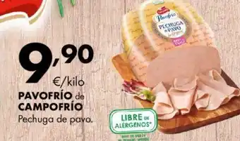 Supermercados Lupa PAVOFRÍO de CAMPOFRÍO Pechuga de pavo. oferta