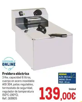 Makro Freidora eléctrica oferta